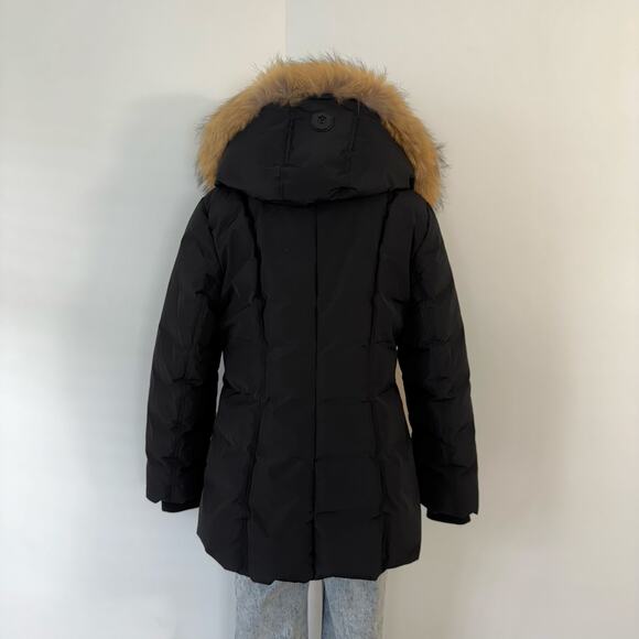 Mackage Adali Down Coat with Natural Signature Fur Collar in Black XL NWT - Picture 9 of 15